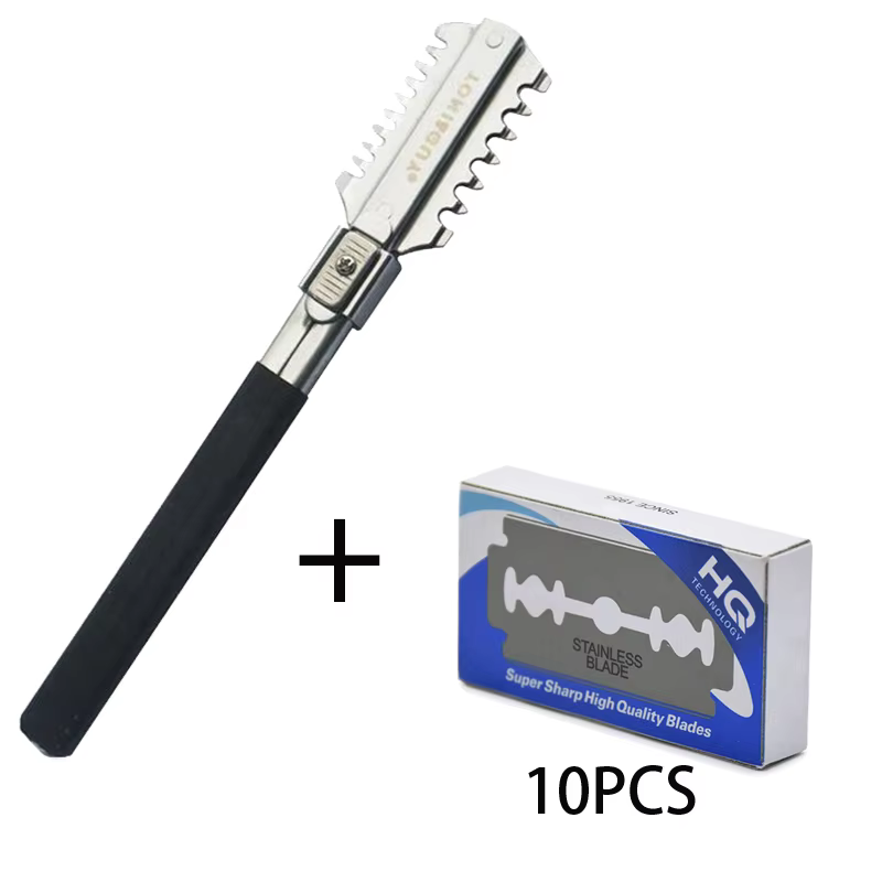 Beard Trimmer - مزدوجة الحافة الحلاقة حلاقة سكين الحلاقة