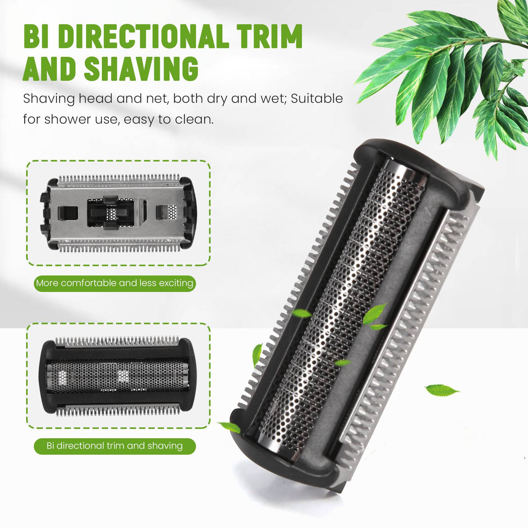 Body Trimmer - 5 قطع من رؤوس ماكينة الحلاقة
