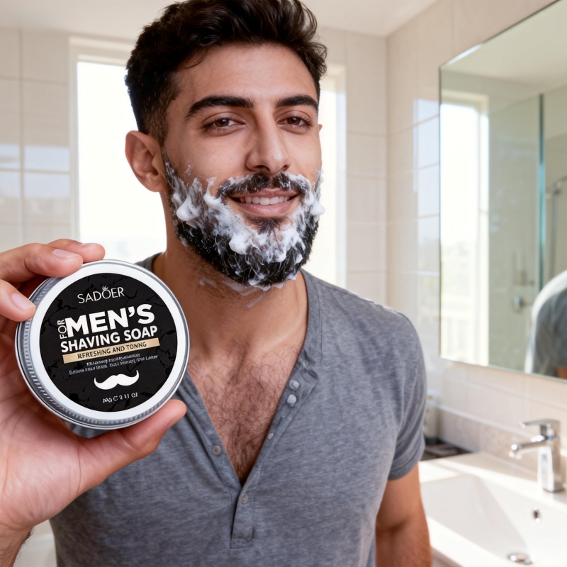 Beard Oil - صابون حلاقة للرجال 60 جرام يحتوي