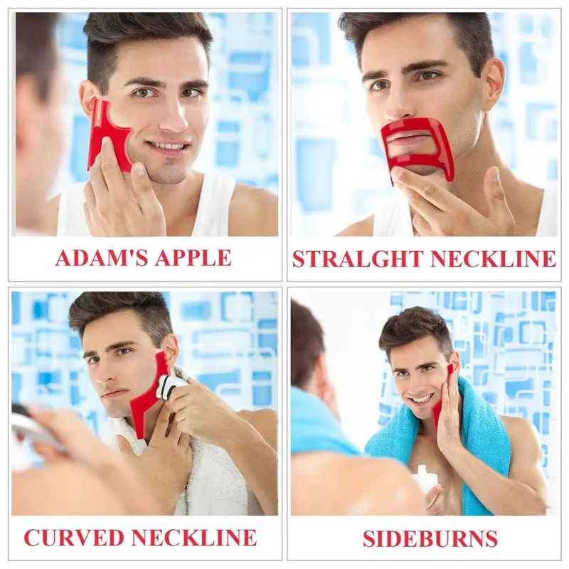 2/4 قطعة أمشاط اللحية الرجالية - مراجعة Beard Trimmer وسعره