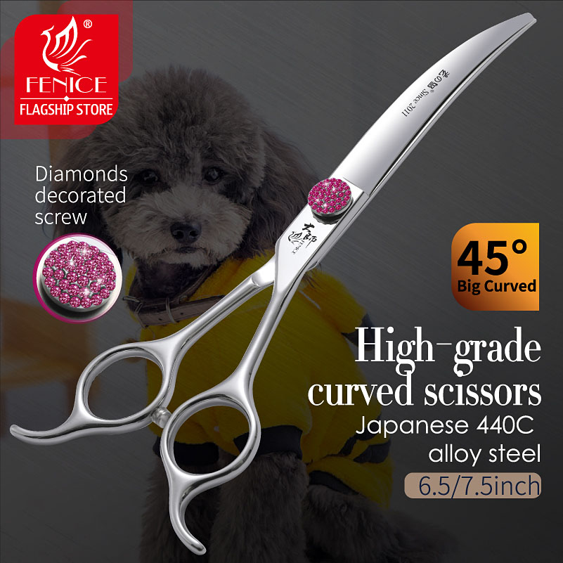 مقص Fenice Pink Diamond Screw  - مراجعة Grooming Scissors وسعره