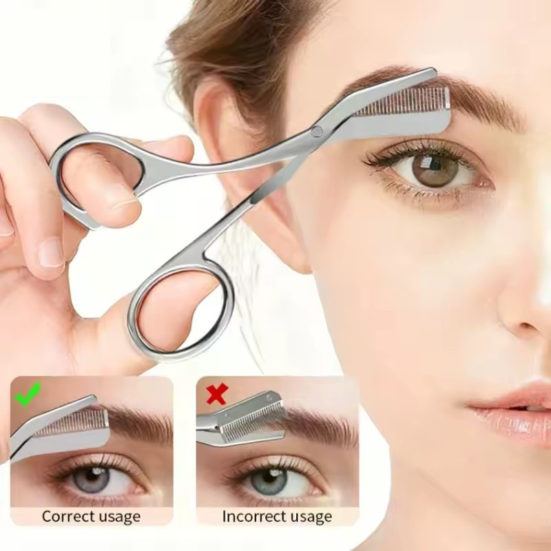 مقص حواجب آمن مع مشط من الفولا - مراجعة Electric Razor وسعره