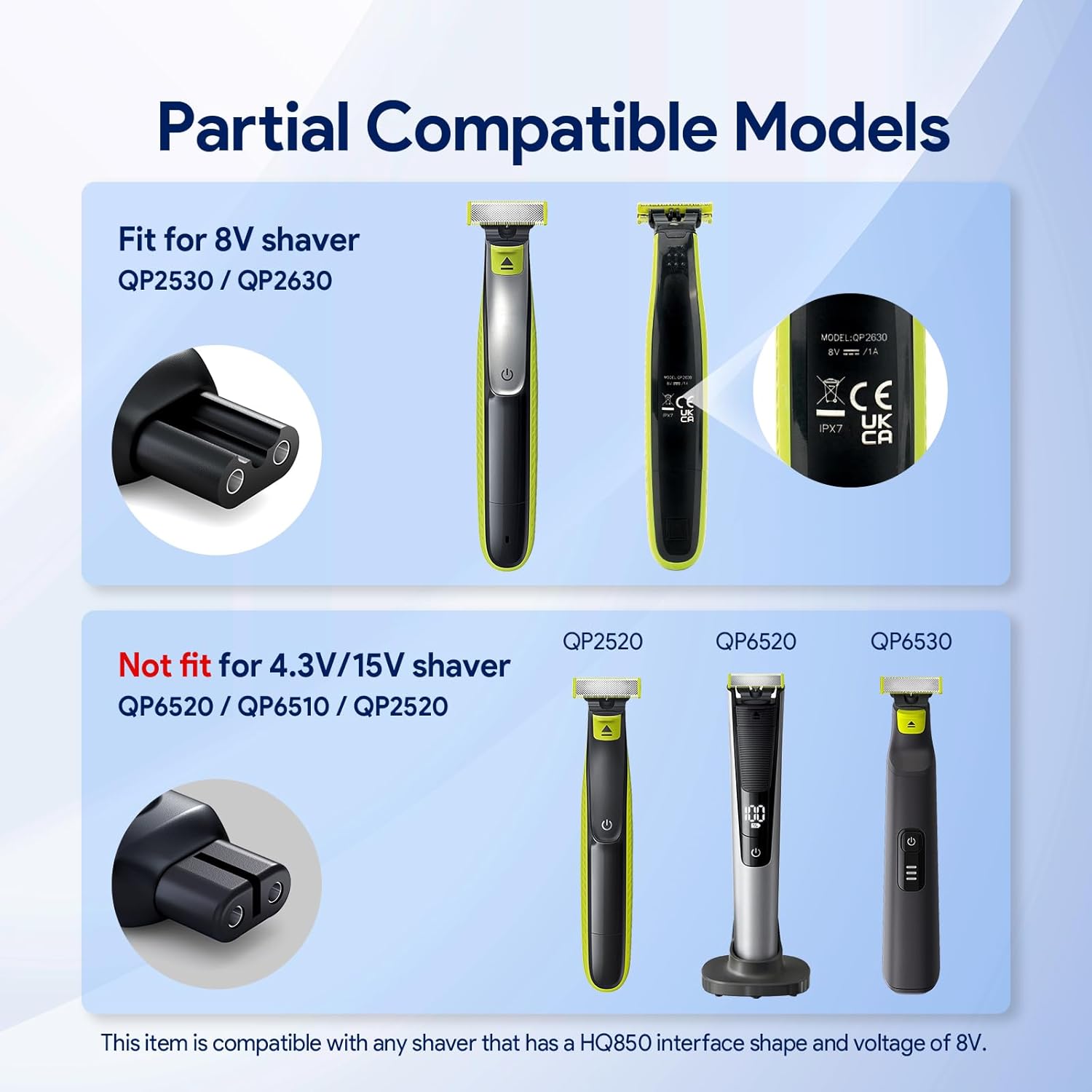محول شحن ماكينة حلاقة 8 فولت H - مراجعة Electric Shaver Rotary وسعره