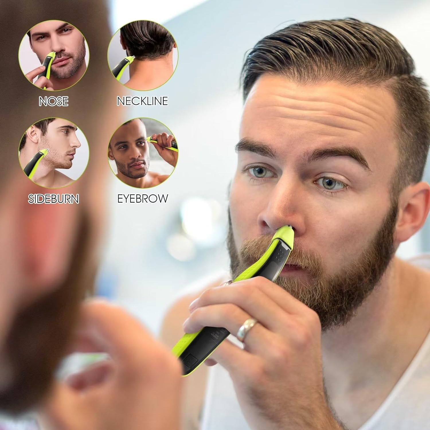 YUKU الأنف الشعر المتقلب استبد - مراجعة Electric Shaver Rotary وسعره
