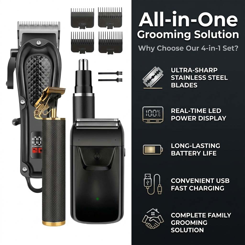 مجموعة أدوات حلاقة الشعر للرجا - مراجعة Electric Shaver Rotary وسعره