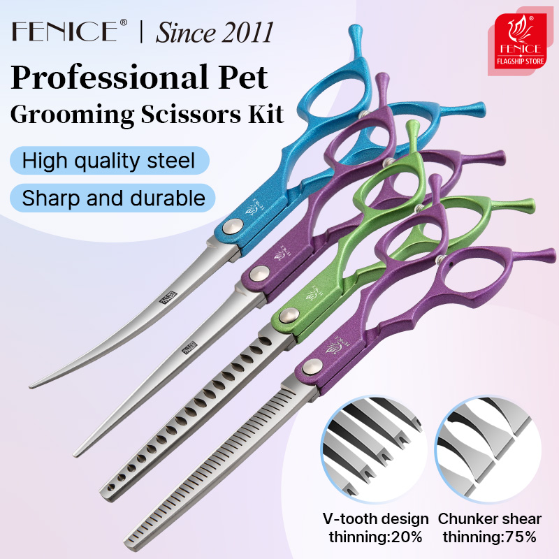 مجموعة مقصات Fenice مقاس 6.5 ب - مراجعة Grooming Scissors وسعره