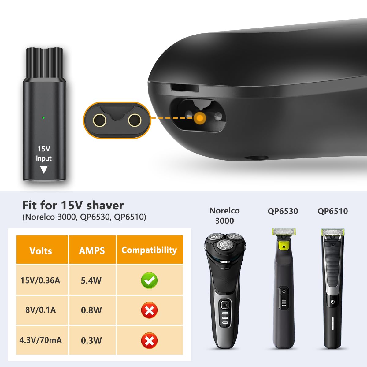 محول شحن صغير آمن ومستقر بجهد  - مراجعة Electric Shaver Rotary وسعره