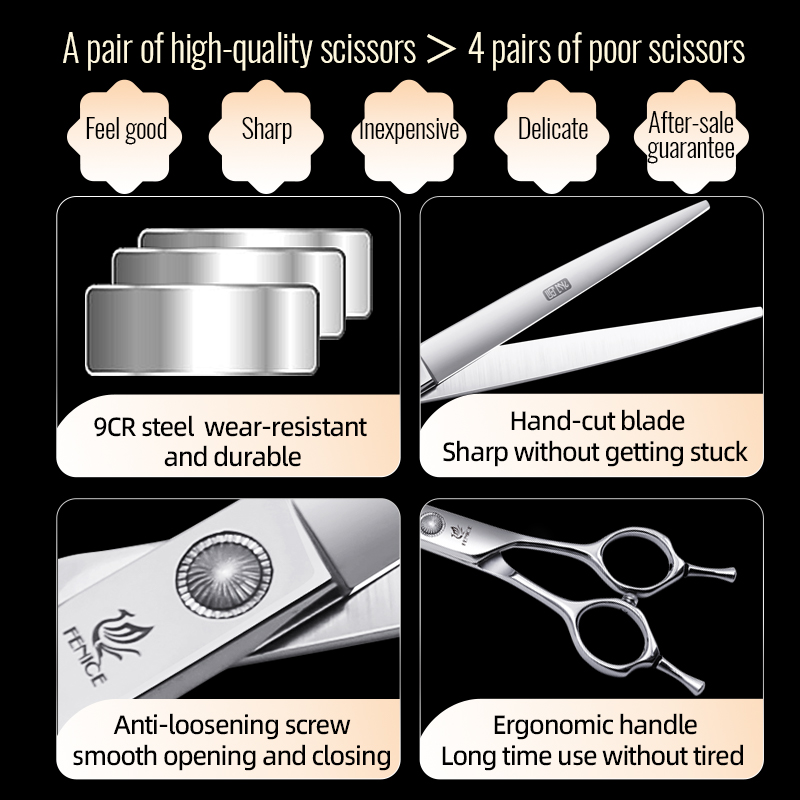 Fenice 6 // 6.5/7/7.5 بوصة الم - مراجعة Grooming Scissors وسعره